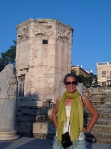 Me, four days ago, at the Tower of the Winds in the Roman Agora at the Acropolis.